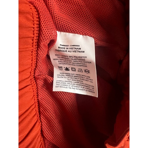 Nike Matching Set Lounge Shorts & T-Shirt Orange Activewear Casual Women's Large - Picture 12 of 15